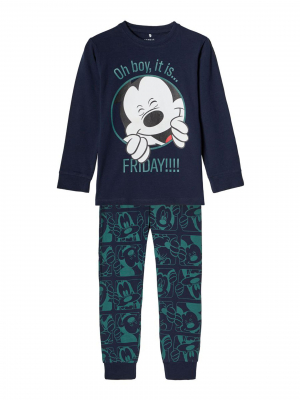 name it Pyjama 2 teiliger Schlafanzug Mickey Mous nmmMICKEY Dark Gr. 92