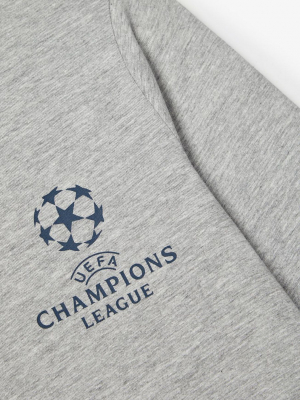 name it Fußball Pyjama 2 teiliger Schlafanzug Champions League nkmUEFA Grau Gr. 116