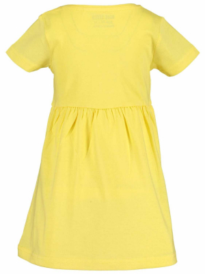 BLUE SEVEN Mädchen Sommerkleid in gelb 1582