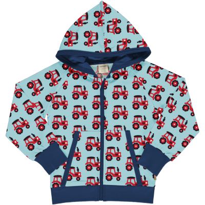 maxomorra Kapuzenjacke mit Traktoren Cardigan TRACTOR