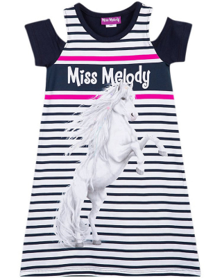 Miss Melody Sommerkleid mit Cut Outs Pferdemotiv 84035 Gr. 116