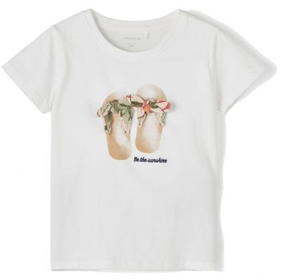 name it Kurzarm Shirt  NMFFISUMMER mit aufgnähten Schleifen