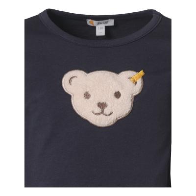 Steiff Langarmshirt mit Quietsche Bär Navy (nachtblau) Gr. 116