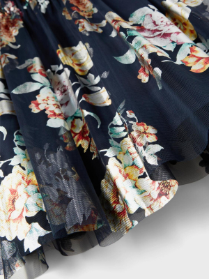name it festliches Blumen Tüllkleid nkfNETULLE