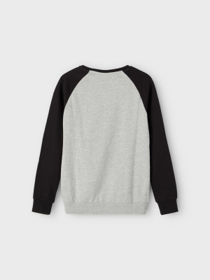 name it Sweatshirt nkmVILDAR in grau Gr. 122/128