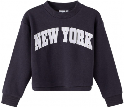 name it Mädchen Short Sweatshirt nkfOKA Dark Navy