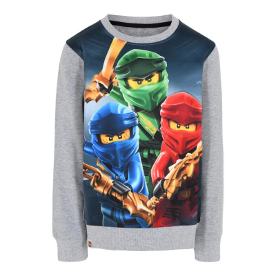 LEGO WEAR Jungen Sweatshirt Ninjago M12010298 in grau