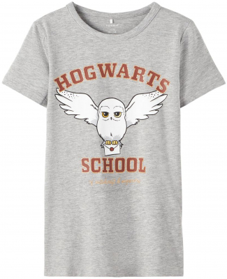 name it Hogwarts School T-Shirt Harry Potter grau