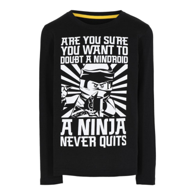 LEGO wear Langarmshirt Ninjago 0288 in schwarz