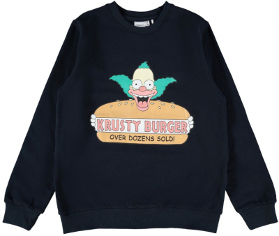 name it Sweatshirt Krusty von den Simpsons nkmNILS in dunkelblau