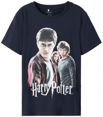 name it Kinder T-Shirt Harry Potter + Hermine + Ron in Dark Sapphire