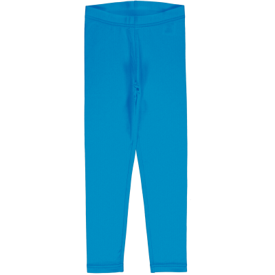 maxomorra lange hellblaue Leggings GOTS Blue Sky Azure