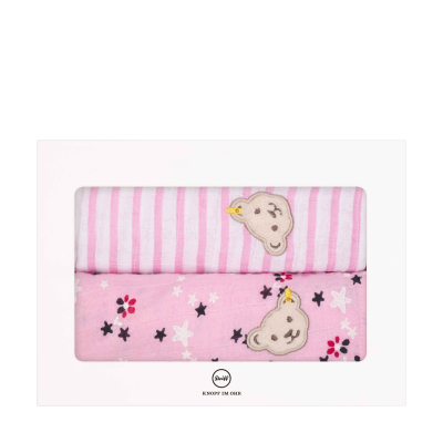 Steiff 2 x Baby Spucktuch Mulltuch Geschenkbox Sternchen 7421