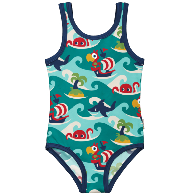maxomorra Badeanzug Recycled Polyester * Tropical Ocean