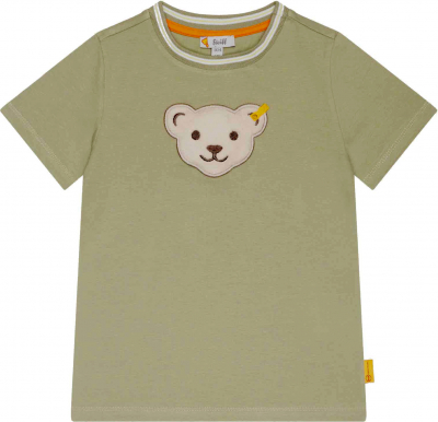 Steiff T-Shirt mit Quietsch Bär 5032 in olivgrün