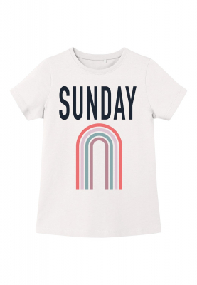 name it Mädchen T- Shirt kurzarm nkfveekday Sunday