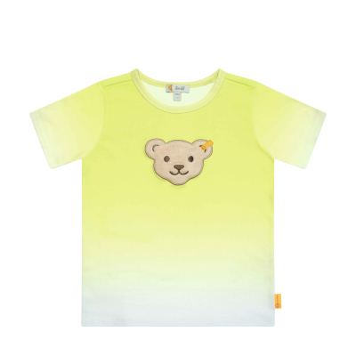 Steiff T-Shirt mit Quietsch Bär 3122 Lime Farbverlauf 5033