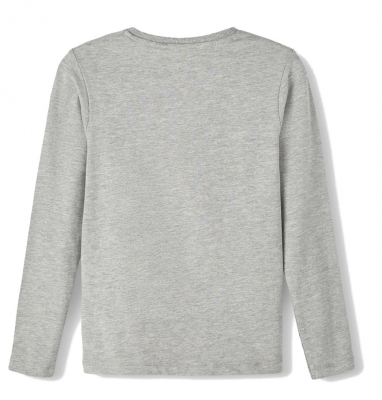 name it Langarm Shirt nkmVUX in grau Vermont