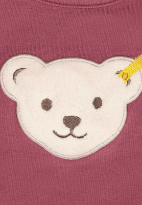 Steiff Langarmshirt Quietsch Bär Maroon 8019 Gr. 116