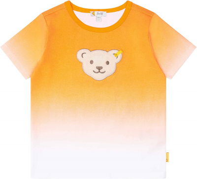 Steiff T-Shirt mit Quietsch Bär 3122 Farbverlauf Nectarine 4033