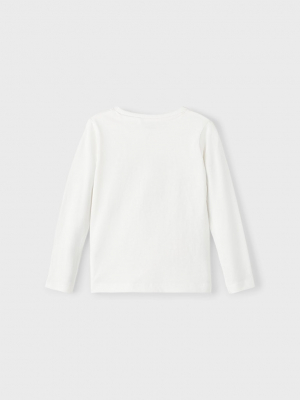 name it Jungen Langarm Shirt nmmVICTOR White Alyssum