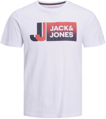 Jack&Jones Jungen Kurzarmshirt Shirt JcoLogan in weiß