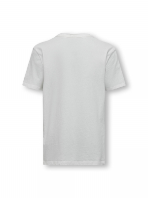 ONLY Jungen T-Shirt kurzarm KOBLUKE in wollweiß