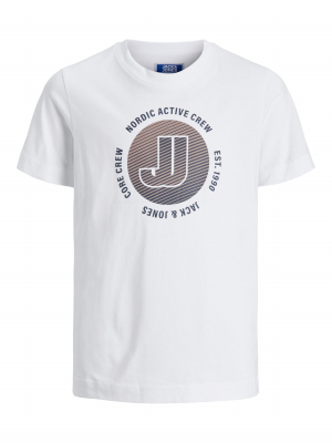 Jack&Jones Jungen Kurzarmshirt Shirt jCOARC in weiß
