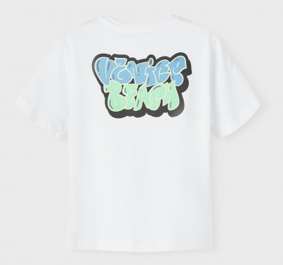 name it Jungen T-Shirt Kurzarm nkmVELIX Bright White