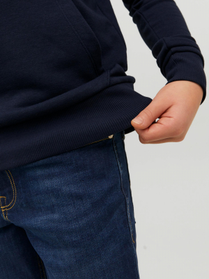Jack & Jones Kapuzenpulli Sweat Hoodie Jcologan Navy Blazer