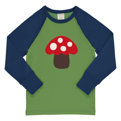 maxomorra Langarmshirt mit Pilz Top LS Mushroom RAGLAN