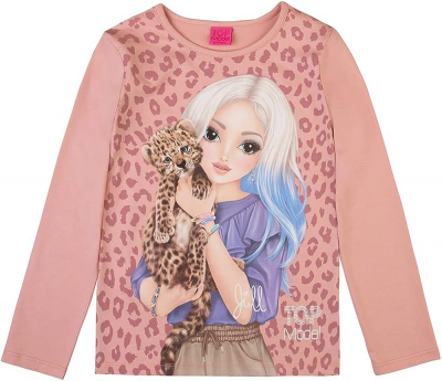 Top Model Mädchen Langarmshirt mit Jill und Baby Gepard 75072
