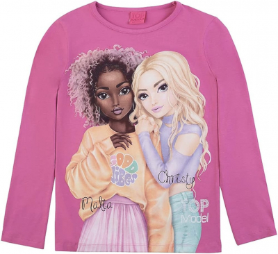 Top Model Langarmshirt mit Malia und Christy 75064