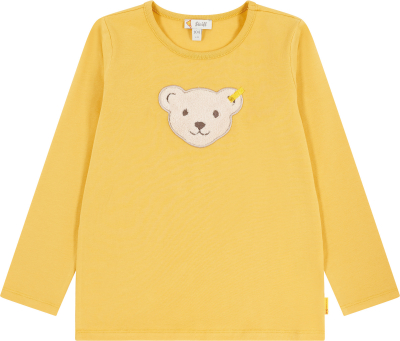 Steiff Kinder Langarmshirt mit Quietsche Bär 2040 gelb Gr. 116