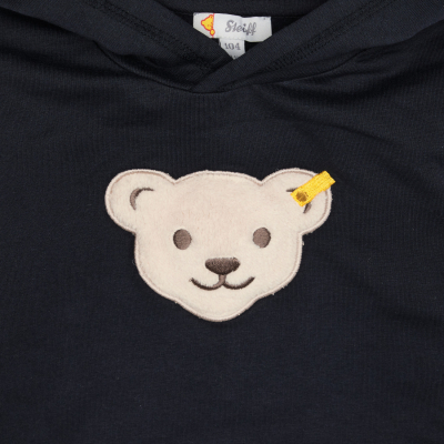 Steiff Kapuzenpulli mit Quietsche Bär Hoodie 6104 in nachtblau