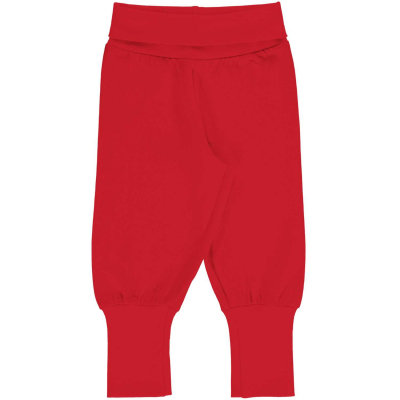 maxomorra einfarbige Schlupf Hose Pant Waist Solid Ruby