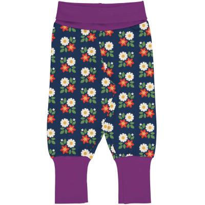 maxomorra Schlupf Hose mit Blumen Pants Waist FLOWER B-Ware