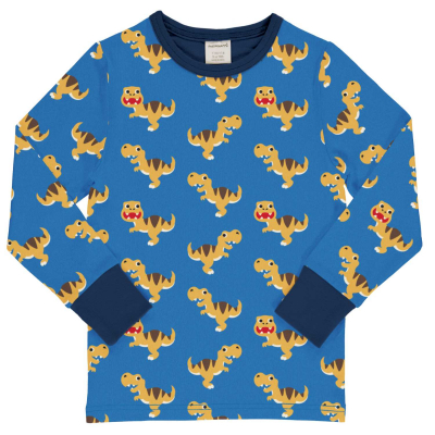 maxomorra Kinder Langarmshirt viele Dinosaurier Top LS DINO