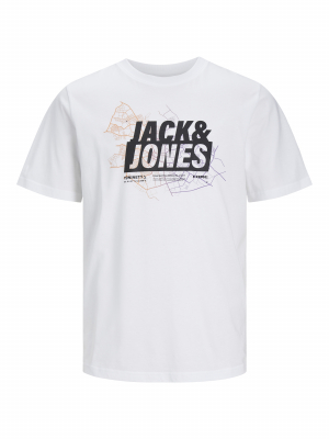 Jack&Jones Kurzarmshirt jcoMAP in weiß Gr. 140