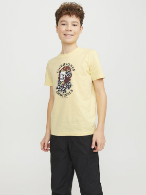 Jack&Jones Jungen Kurzarmshirt Shirt Jorheavens Italien Straw