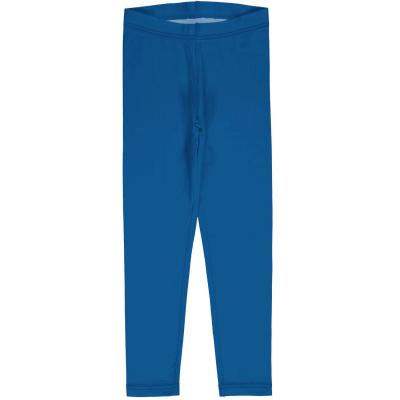 maxomorra lange Leggings in blau GOTS BLUE