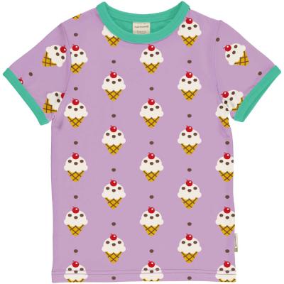 maxomorra Kurzarm Shirt mit Eistüten Top ICE CREAM