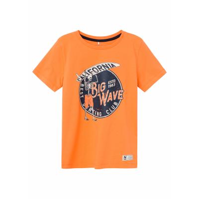 name it T- Shirt kurzarm mit Skelett nkmZASIMON orange