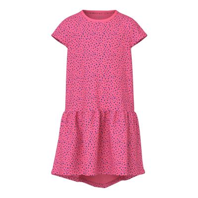 name it Sommerkleid Kurzarm nkfVIGGA Capsl Pink mit Herzen