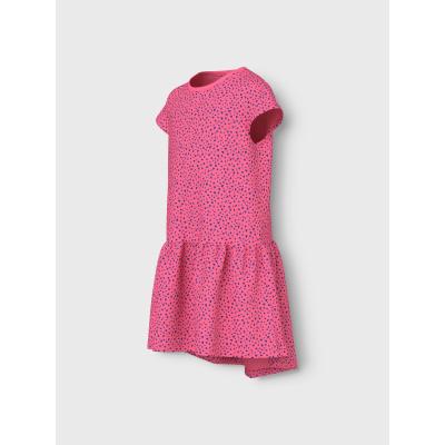 name it Sommerkleid Kurzarm nkfVIGGA Capsl Pink mit Herzen