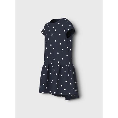 name it Sommerkleid Kurzarm nkfVIGGA Capsl Dunkelblau mit Pünktchen