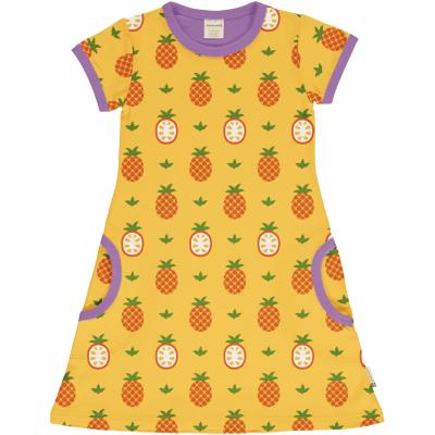 maxomorra Kurzarm Kleid Ananas Dress Pineapple