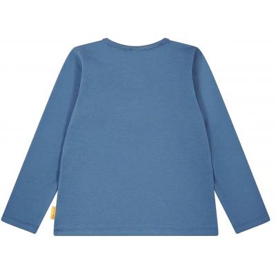 Steiff Langarmshirt Quietsch Bär in blau Bijou 6066