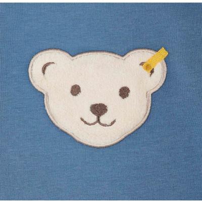 Steiff Langarmshirt Quietsch Bär in blau Bijou 6066