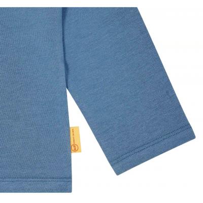 Steiff Langarmshirt Quietsch Bär in blau Bijou 6066